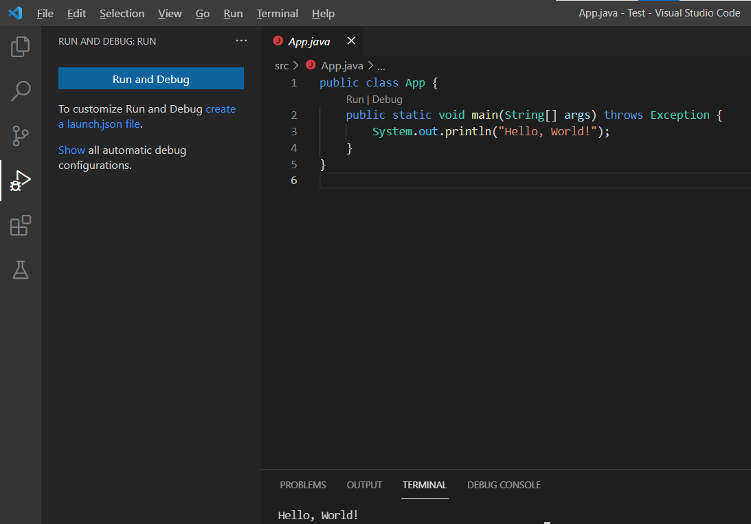 VSCode输出HelloWorld